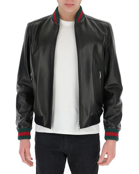 description of leather jackets gucci|gucci leather jacket men's.